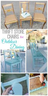 How To Turn Thrift Store Finds Into An Outdoor Dining Set The Happy Housie