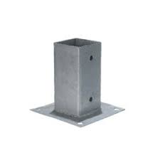 Les accessoires pour clôture en bois et composite. Poteaux Bois Pieds Galva Palissade