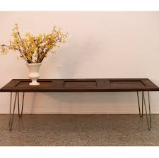Barcalounger outdoor living captiva isle 45 aluminum and wicker coffee table by pacific casual. Turn An Old Door Into A Mid Century Coffee Table The Craftsman Blog