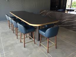Community And Conference Table And Chairs For A Luxury Apartment In Hollywood Live Edge Dining Room Conference Table Dining Room Sets