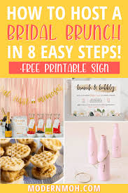 Host the perfect bridal shower with the help of these tips! Bridal Shower Brunch Ideas Planning Tips Modern Moh