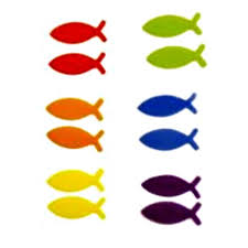 Erstkommunion firmung malvorlage fisch fisch vorlage taufe fisch christliche symbole karten kommunion fische basteln kindergottesdienst. Wachs Fische Rot Orange Gelb Grun Blau 6 Paar 1 3 Cm Geburt Taufe Kommunion Ebay