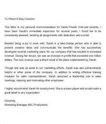 Recommendation Letter For Regularization Of Employee Letter Of Recommendation Lettering School Work