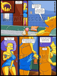 Simpsons in bathtub-with aunts hentai-comics part-2