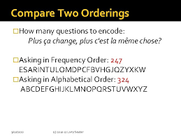 During alphabetical string sorting, a string is compared to other by . How We Represent Bits Numbers Letters Communicating In