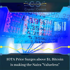 In that case, the price of 1 btc to ngn as at the time of writing this article is 4,051,830.35 nigerian naira. Iota Price Surges Above 1 Bitcoin Is Making The Naira Valueless