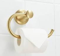 Dracelo Wall Mounted Stainless Steel Toilet Paper Holder Toilet Paper  Hanger in Brushed Gold B097SKVJ5V