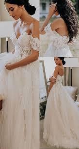 Country Off The Shoulder Spring Wedding Dresses For Bride Princess White Bridal Bridal Bride Country Dresses Pr Gelin Stili Gelinlik Gelinlik Stilleri