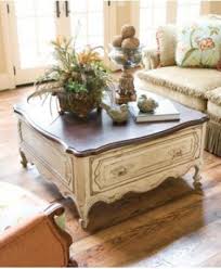 Custom Painted Vintage Ornate Coffee Table French Provincial Shabby Chic French Country Furniture Country Furniture Decor