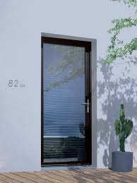 Porte D Entree Alu Grand Vitrage Mavoko Vue De Jour House Dream Porte Entree Aluminium Porte Entree Alu Et Porte Entree Vitree