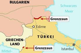 Die türkei liegt im streit mit zypern und griechenland um die aufteilung des seegebiets und die erdgasvorkommen im östlichen mittelmeer. Unuberwindbares Hindernis An Der Bulgarisch Turkischen Grenze Wird Ein Hoher Mit Stacheldraht Bewehrter Zaun Errichtet Um Fluchtlinge Abzuhalten Stuttgarter Zeitung