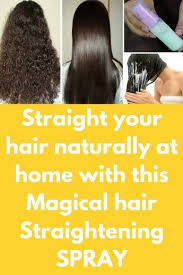 Figuring out how to get wavy hair overnight isn't as simple as sleeping in a damp braid. Straight Your Hair Naturally At Home With This Magical Hair Straightening Spray A Very Simple Hair Straightening Spray Thick Hair Remedies Straightening Spray