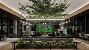 20 small kitchens 20 photos. Karv One Design Emulates A Forest After A Shower Inside Afterain Restaurant