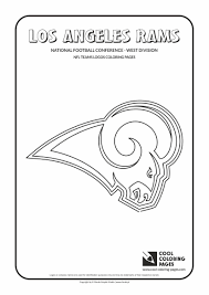 Cool Coloring Pages Nfl American Football Clubs Logos National Football Football Coloring Pages Los Angeles Rams Logo Nfl Teams Logos