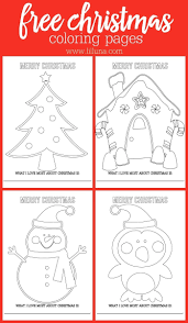 Teaching children in the kindergarten can be fun. Free Christmas Coloring Sheets Lil Luna