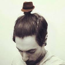 Man Bun Fedora Hat Hipster Accessory Topknot Manbun Hat Funny Man Bun Fedora Hipster Man Man Bun