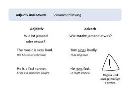 Wir bilden sie durch unregelmäßige bildung. Adjektives And Adverbs Englisch Klasse 6 Youtube