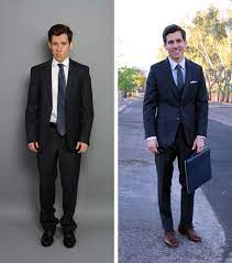13 Ways To Make You Look Taller A Guide For Short Men Suits For Short Men Men Style Tips Best Dress Shirts