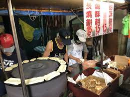 南機場夜市 手推車長燒餅 desserts cake food