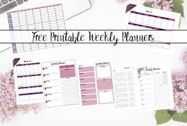Printable diary 2021 free for scheduling work uploaded by bruce carpenter on thursday, september 26th, 2019. Free Printable Weekly Planners Multiple Designs
