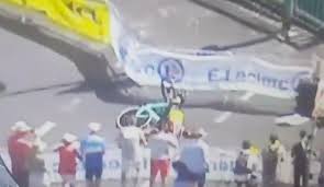His last victories are the stage 10 in the tour de france 2019 and the men's time trial in the belgian national championships 2019. Cyclist Wout Van Aert In Horrendous Tour De France Crash As He Appears To Seriously Injure Leg After Time Trial Bike Gets Caught In Barrier
