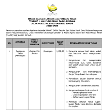 Jabatan agama islam perak, ipoh, perak. Orang Taiping Jawatan Kosong Majlis Agama Islam Dan Facebook