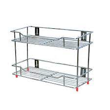 Sınırlı zaman satış kolay dönüş Stone Silver 2 Tier Stainless Steel Kitchen Rack Id 18331701488