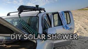 Showering outside or finding a shower while on a trip is not always an option, so we came up with an indoor shower idea for our sprinter van. Diy Solar Shower Build Youtube