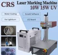 CRS 10W/15W UV Laser Marking Machine Chiller For Leather/Glass/Wood/Acrylic  US