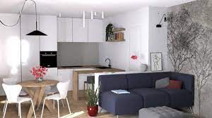 Soggiorno E Cucina In Un Unico Ambiente Progetto D Arredo In 3d Cose Di Casa Arredamento Arredamento Soggiorno Grigio Idea Di Decorazione