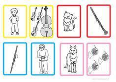 Cartes A Imprimer Pour La Lcasse Pierre Et Le Loup Pierre Et Le Loup Loup Education Musicale