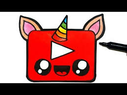 How To Draw A Cute Youtube Logo Youtube Dingen Om Te Kopen