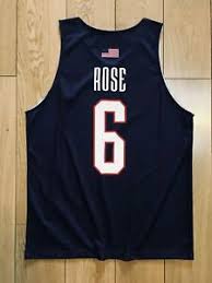 Details About Derrick Rose 6 Usa Team Jerseys D Rose Training American Basketball Shirts