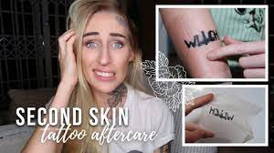 Healing My Tattoo Using Hydro Film Second Skin Not Good Youtube