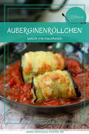 Gefullte Auberginenrollchen Rezept Auberginenrollchen Hackfleisch Rezept Hackfleisch