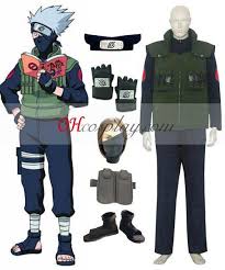 Naruto Hatake Kakashi Deluxe Men S Cosplay Costume And Accessories Set Naruto Cosplay Costumes Naruto Cosplay Kakashi