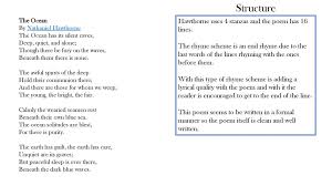 She was eight years old, she said; The Ocean The Days Gone By Destiny Colon Period 5 Poetry Project Ppt Download