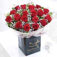 Dramatic Dozen Two Dozen Red Roses For Valentine S Day From Interflora