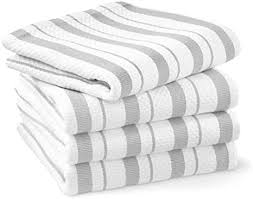 The material is ideal for drying glassware without leaving scratches or streaks behind, and hyer kitchen's microfiber kitchen towels are some of the best, according to thousands of amazon shoppers. Amazon Com Williams Sonoma Classic Striped Towels Set Of 4 Drizzle Home Kitchen