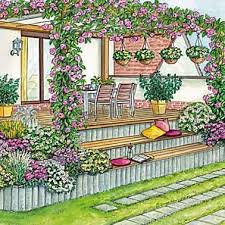 So Binden Sie Eine Erhohte Terrasse In Den Garten Ein Terrasse Mit Pergola Erhohte Terrasse Garten