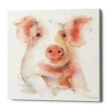 Pin By Berlinda Giambrone On Pig Painting Animal Canvas Canvas Art Prints Friend Canvas