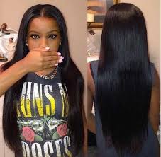 Sleek Jet Black Hair Xoxo Virgin Brazilian Straight Hair Brazilian Straight Hair Long Hair Styles