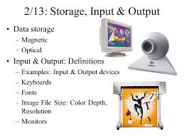 Here you'll find the complete examples of input and output devices. 2 13 Storage Input Output Ppt Video Online Download