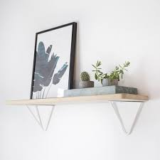 Etagere Murale Bois Et Supports Blancs Etagere Murale Bois Decoration Interieure Parement Mural