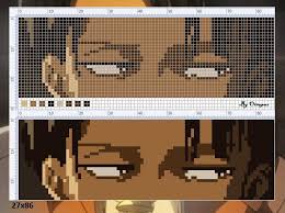 Levi Ackerman Piksel Art Pikselnye Izobrazheniya Minecraft Risunki