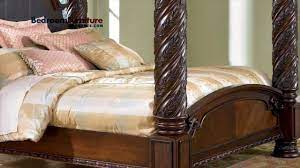 Inspired by the grandeur and grace of old world traditional style, the ashley north shore king sleigh bed is nothing short of stunning. Ashley North Shore Poster Bed Bedroom Youtube