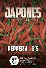 Though the walls of the japones are thicker. Japones Pepper Seeds Pepper Joe S