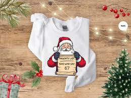 Naughty List Christmas Shirt, Funny Christmas Kids Shirt, Kids Who Say 67,  Christmas 67 Shirt, Santa Claus Shirt, Humor Santa Tee, Kids Xmas