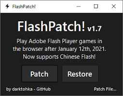 Many of the youtube videos require it since they are encoded in flv format. Github Darktohka Flashpatch Flashpatch Play Adobe Flash Player Games In The Browser After January 12th 2021