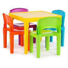Plastic Table And 4 Chairs Primary Tot Tutors Toddler Table Kids Table And Chairs Table And Chair Sets
